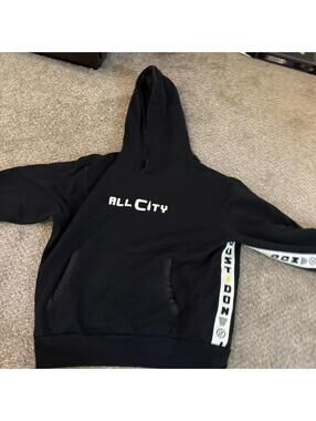 Just Don Men's Black Hoody
